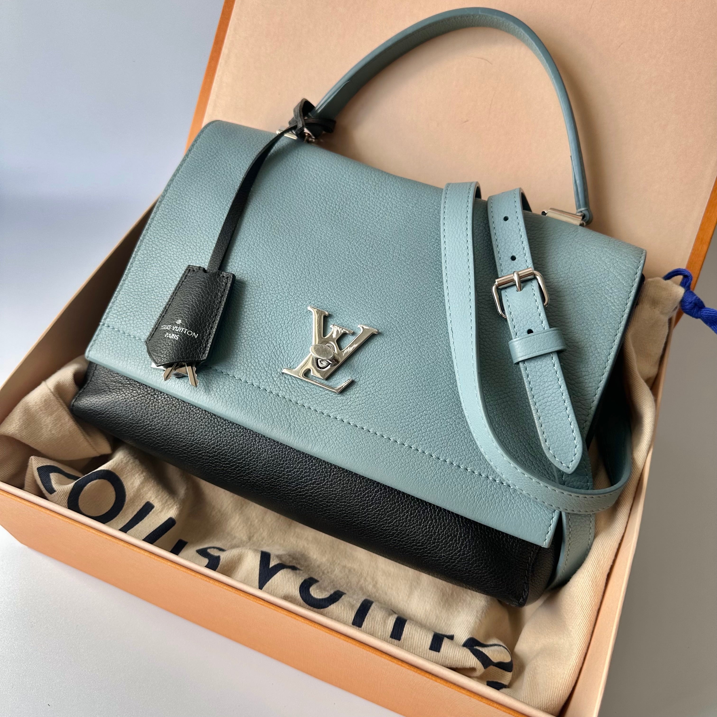 Louis Vuitton, Bags, Louis Vuitton Calfskin Lockme Chain Bag Green