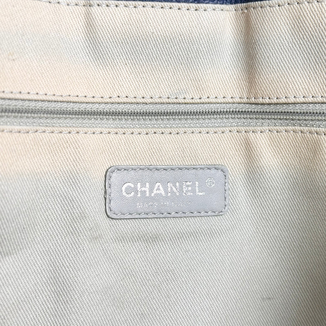 Chanel Glazed Calfskin Large Deauville Tote Bag