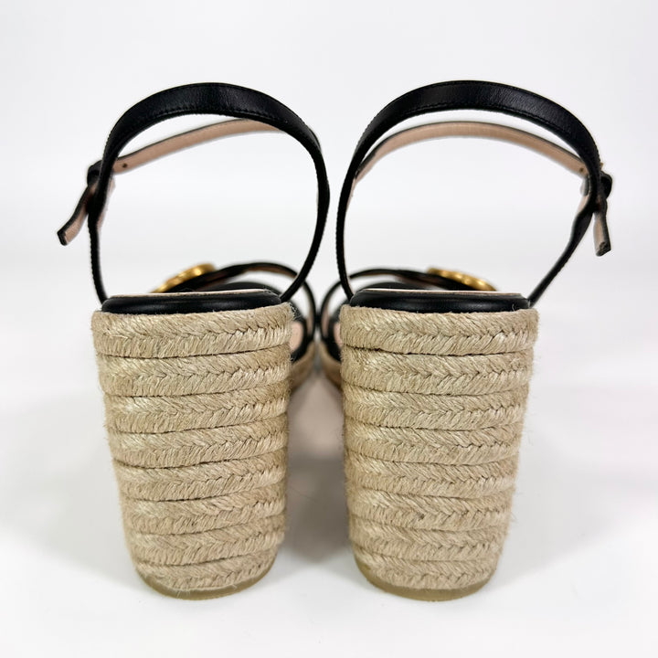 Gucci GG Marmont Espadrille Wedge Heel - Women’s 9.5