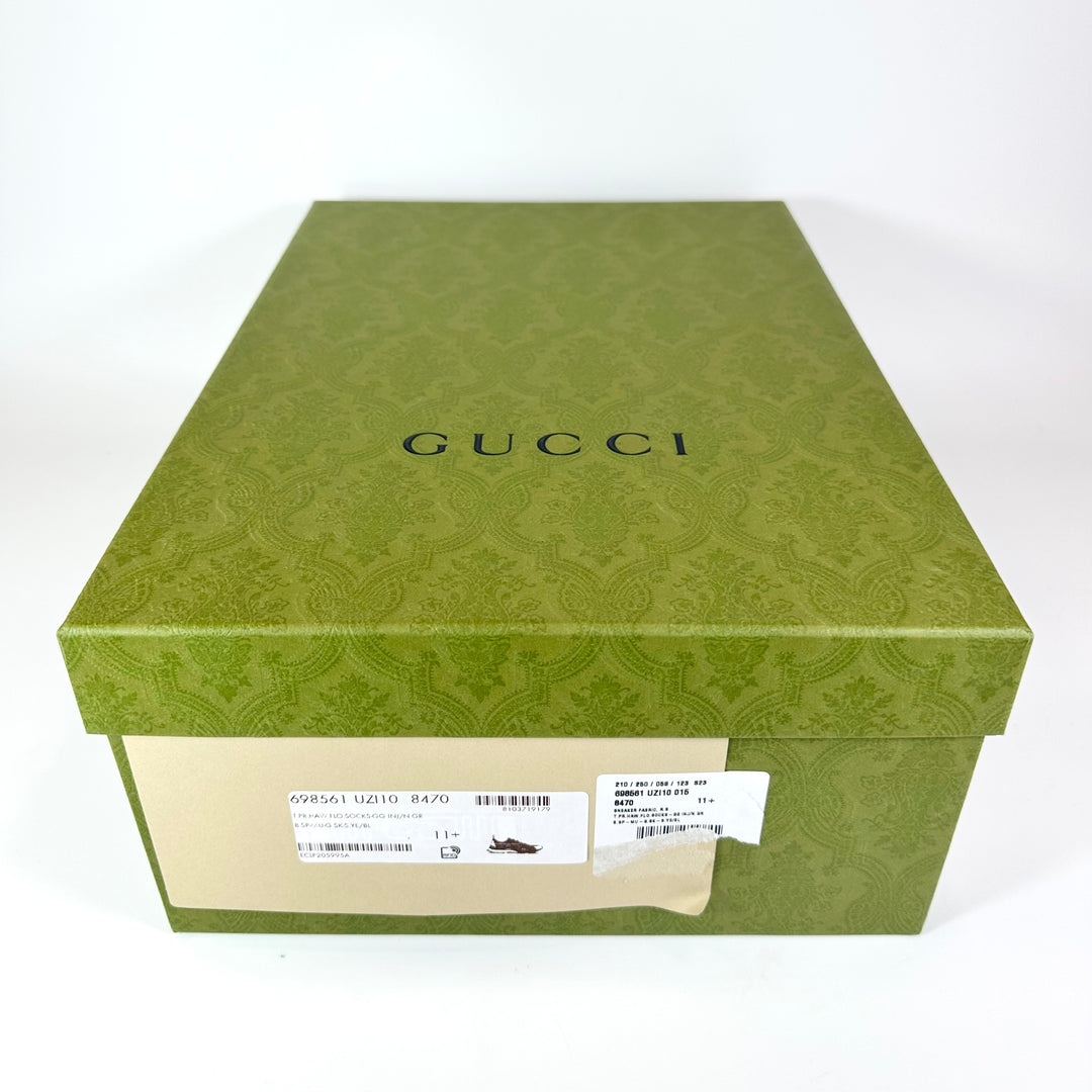 Gucci Technical Knit Floral Run Sneaker - Men’s 12