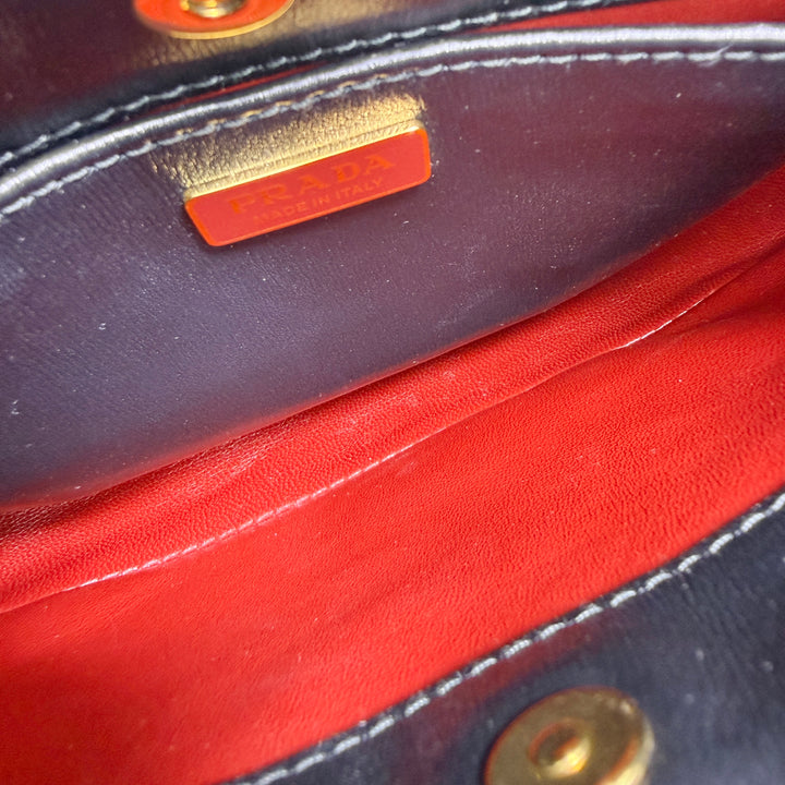 Prada Patent Leather Cleo Shoulder Bag