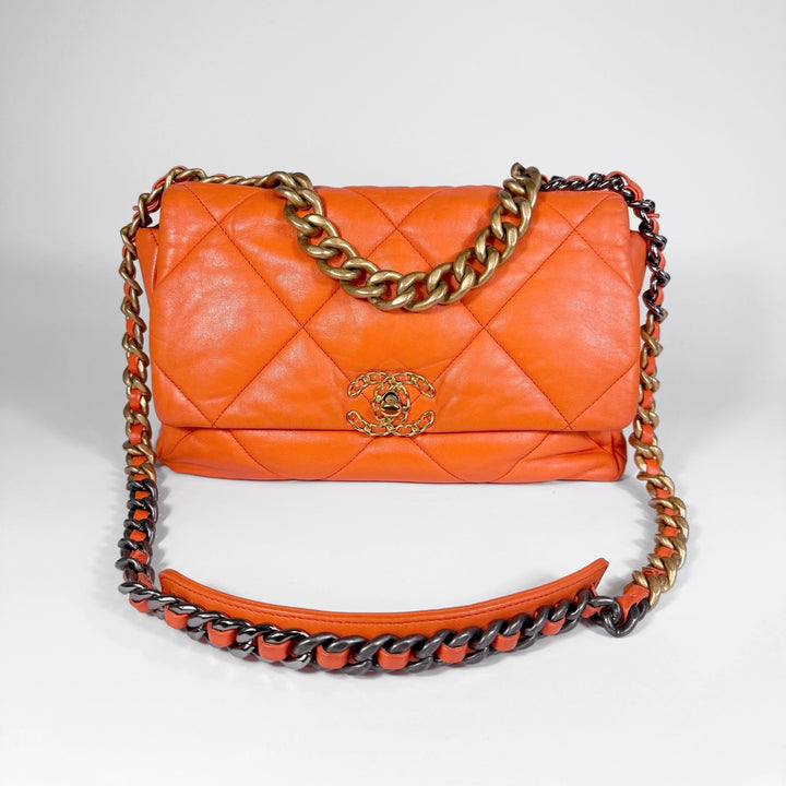 Chanel Quilted Lambskin Large 19 Flap Bag