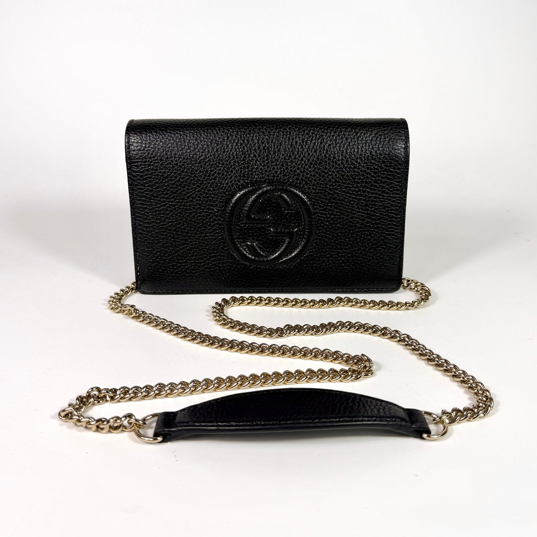 Gucci Soho Leather Wallet On Chain