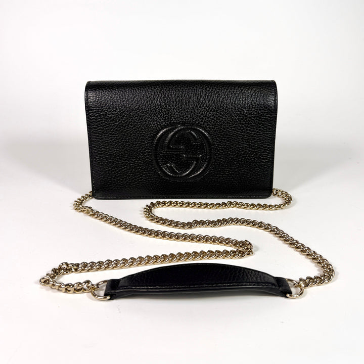 Gucci Soho Leather Wallet On Chain