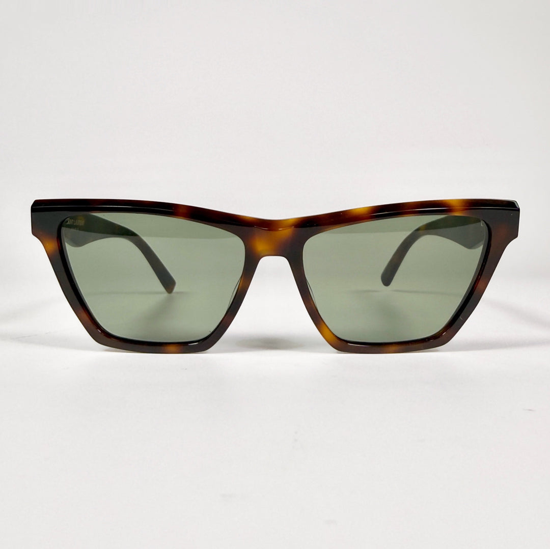 Saint Laurent Tortoise Logo Sunglasses SL M103