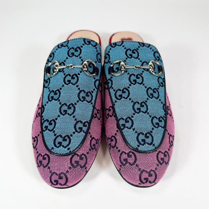 Gucci Multicolor GG Princetown Slip On Mule - Women’s 7