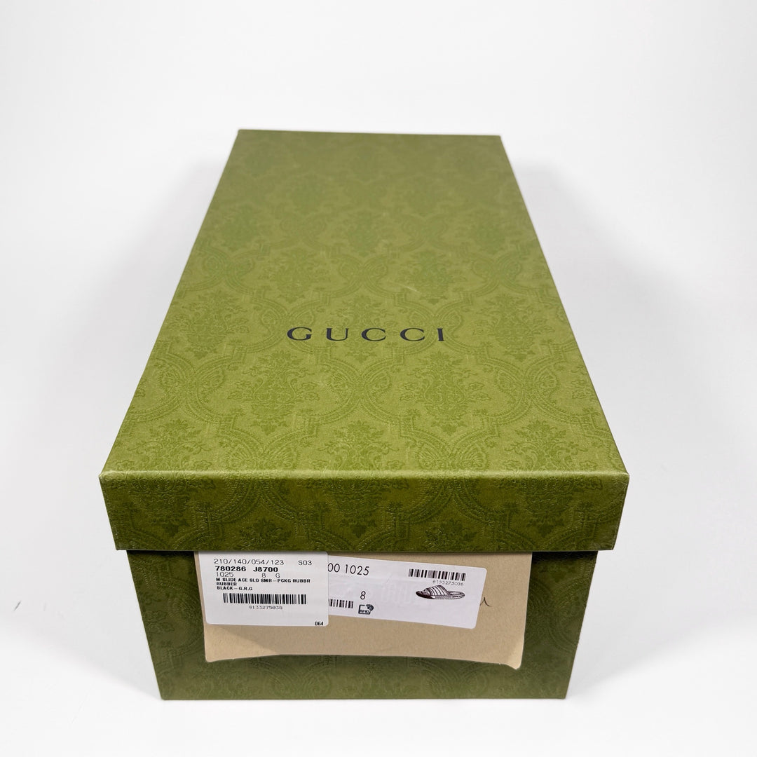 Gucci Web Rubber Pool Slide - Men’s 8.5