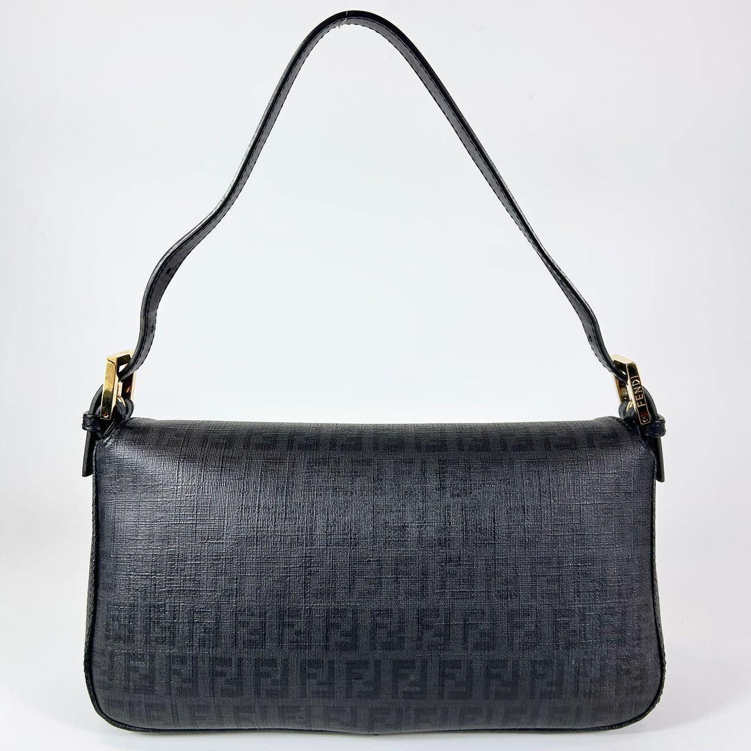 Fendi Zucchino Baguette Shoulder Bag