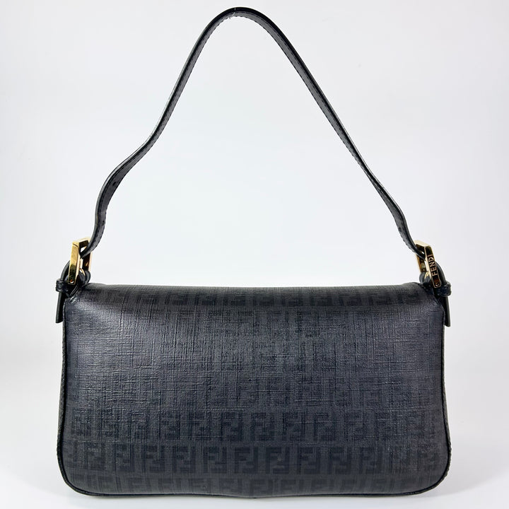 Fendi Zucchino Baguette Shoulder Bag