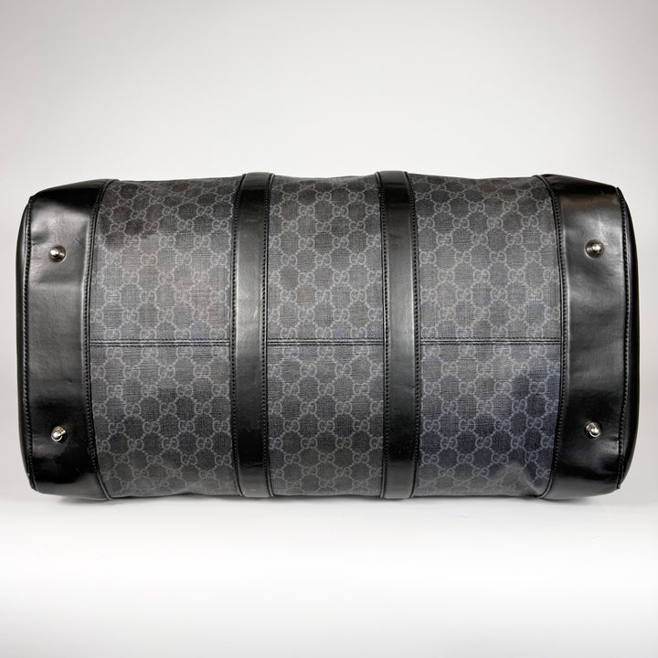 Gucci Black GG Supreme Large Duffle Bag