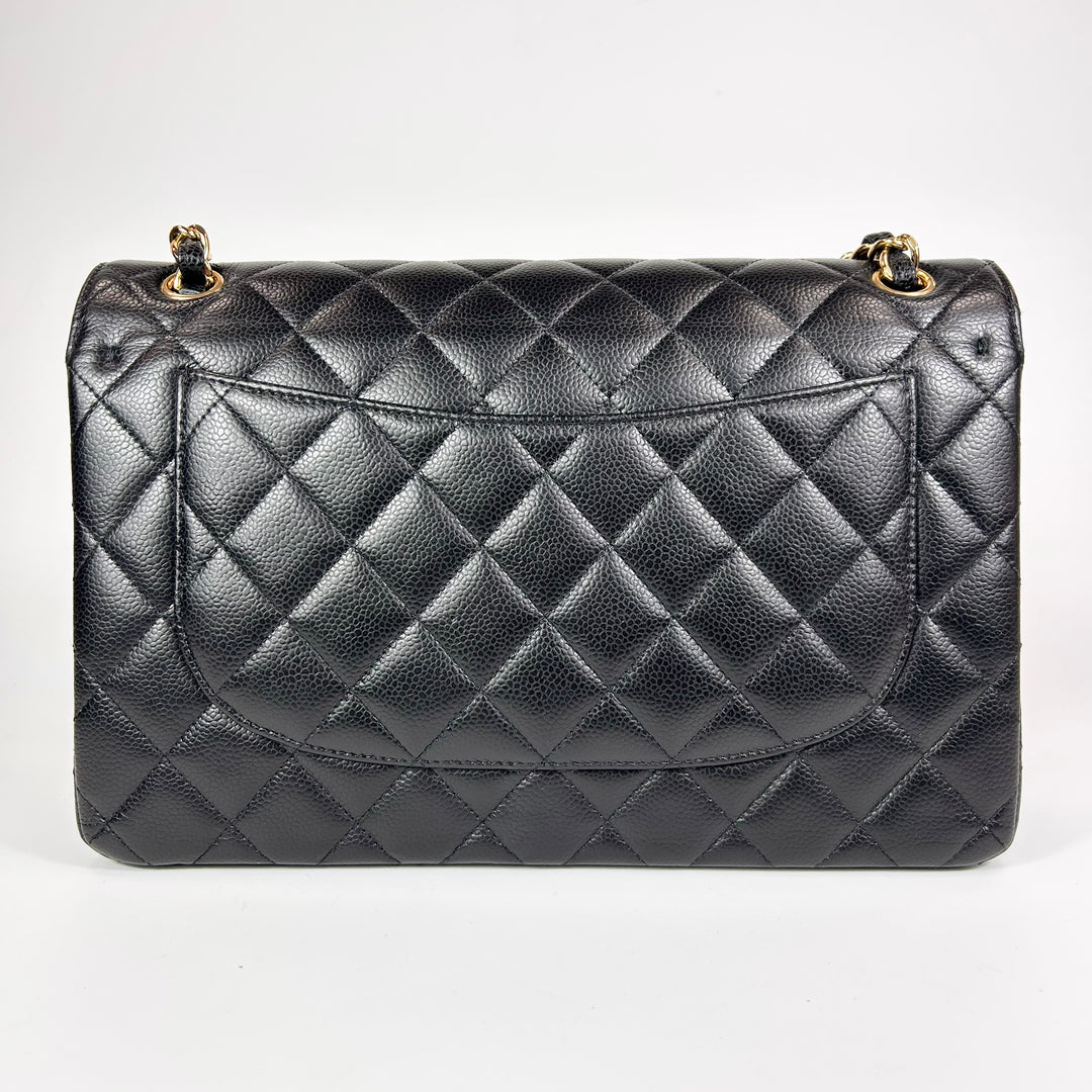 Chanel Jumbo Caviar Double Flap Bag Black