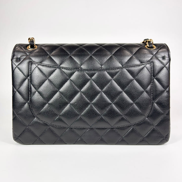 Chanel Jumbo Caviar Double Flap Bag Black