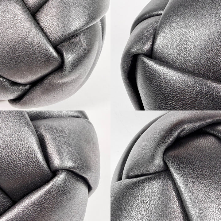 Bottega Veneta Lambskin Intreccio Small Helmet Bag