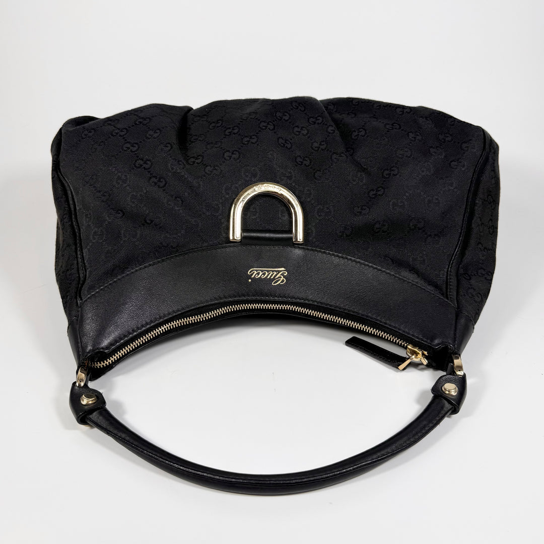 Gucci Canvas GG Abbey Hobo Bag