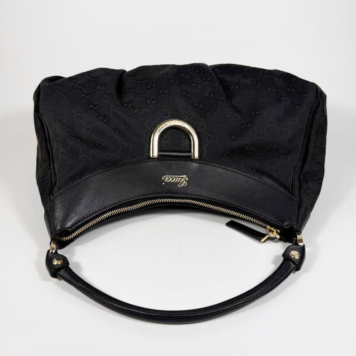 Gucci Canvas GG Abbey Hobo Bag
