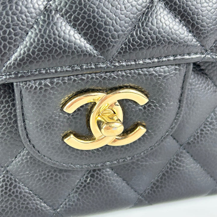 Chanel Jumbo Caviar Double Flap Bag Black