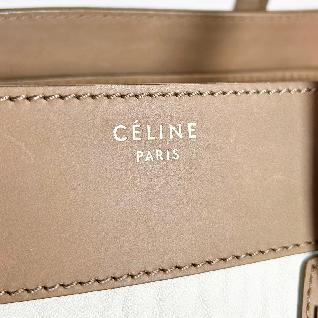 Celine Calfskin Tri Color Mini Luggage