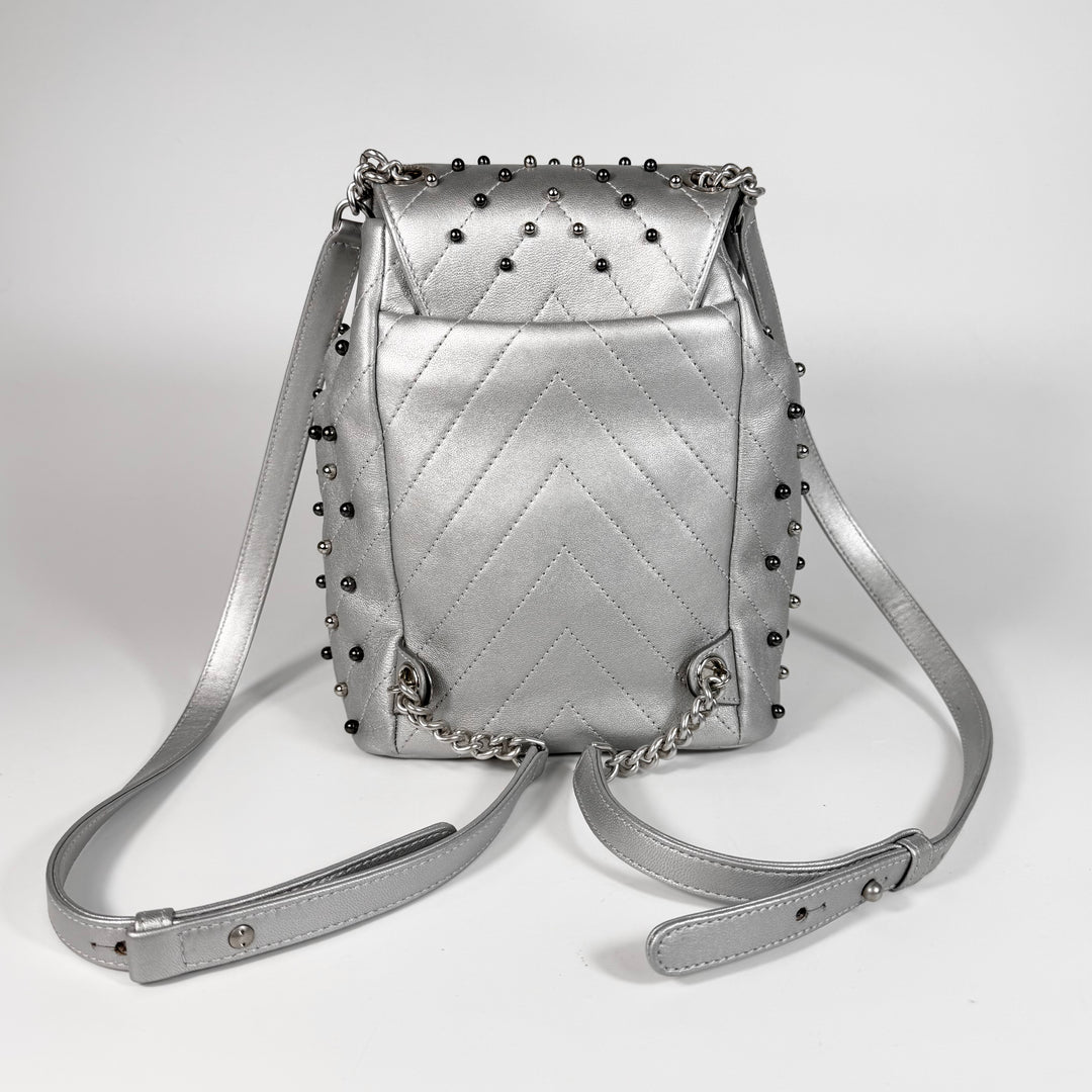 Chanel Metallic Lambskin Stud Wars Backpack