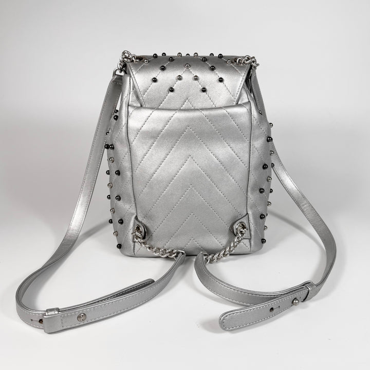 Chanel Metallic Lambskin Stud Wars Backpack