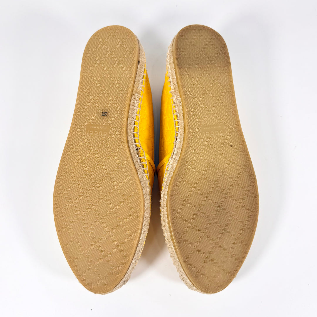 Gucci Microguccissima Leather Espadrille - Women’s 6