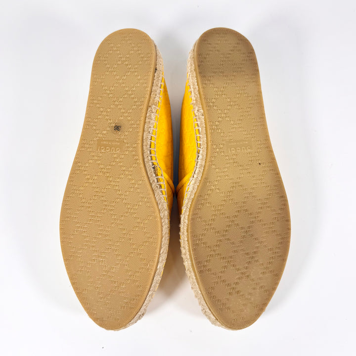 Gucci Microguccissima Leather Espadrille - Women’s 6