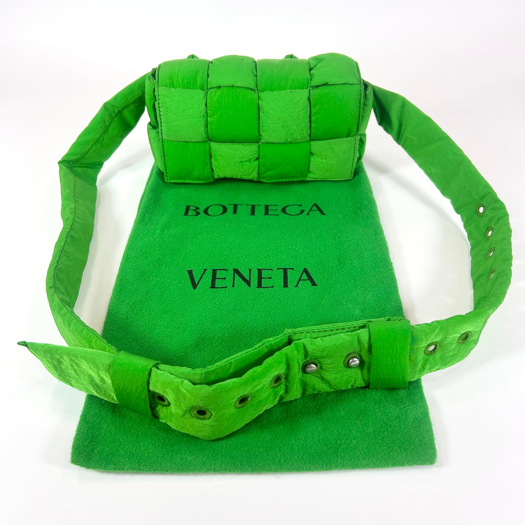 Bottega Veneta Nylon Padded Tech Mini Casette Bag