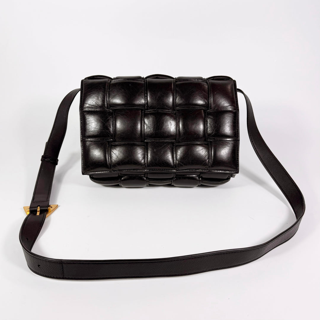 Bottega Veneta Nappa Maxi Intreccio Padded Cassette Crossbody Bag Fondant