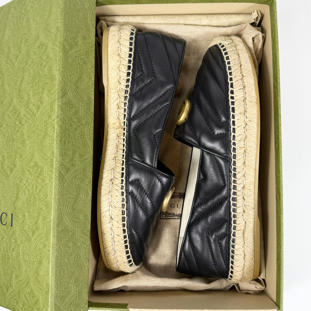 Gucci GG Marmont Matelasse Espadrille - Women’s 9.5