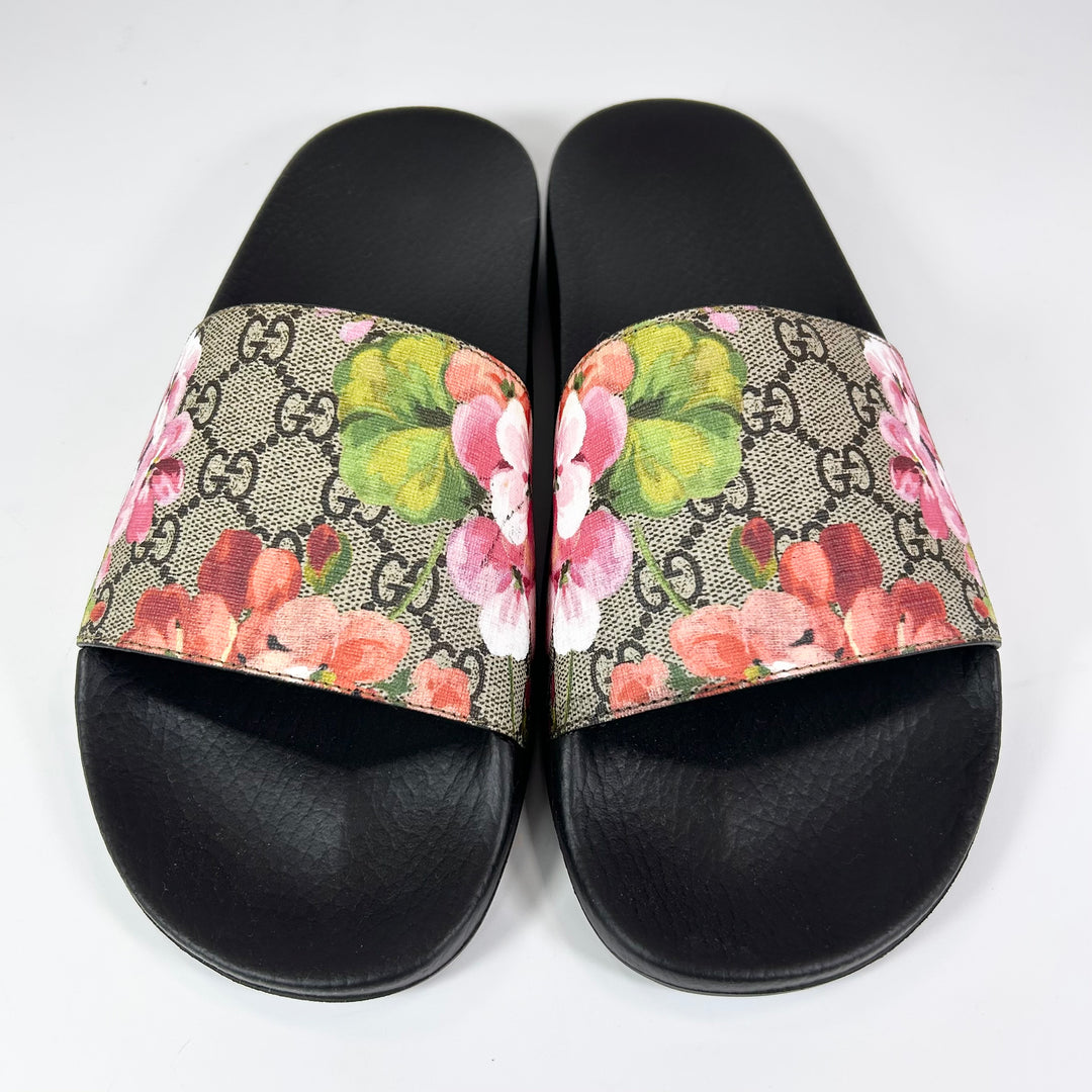 Gucci GG Supreme Blooms Slide Sandal - Women’s 6