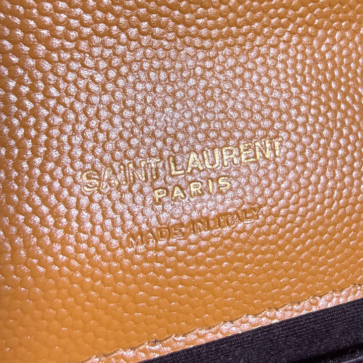 Saint Laurent Grain De Poudre Cassandre Flap Pouch