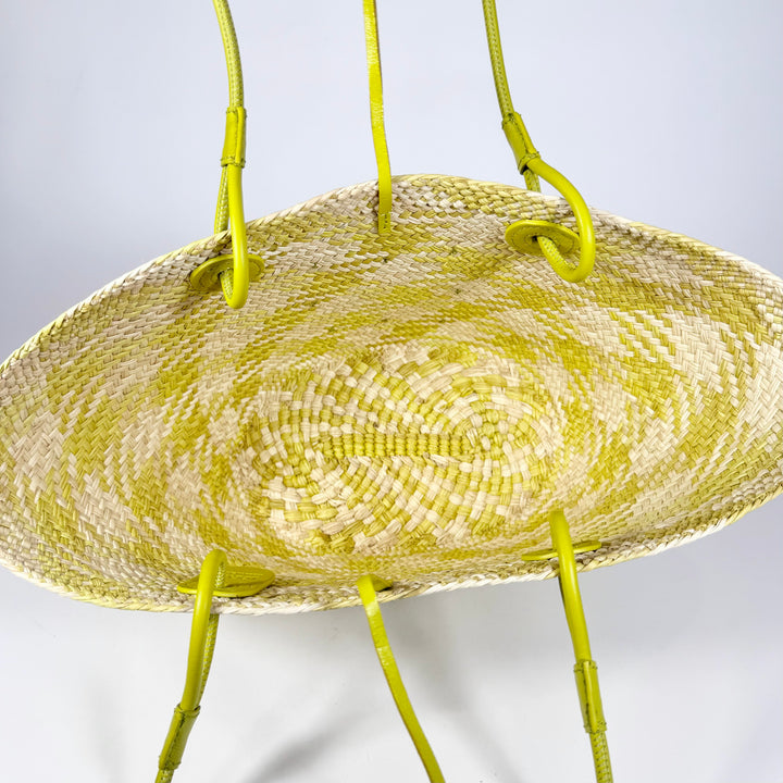 Loewe Anagram Palm Leaf Small Basket Bag
