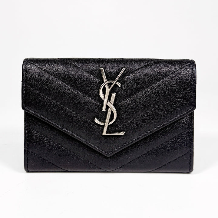 Saint Laurent Grain De Poudre Matelasse Envelope Wallet