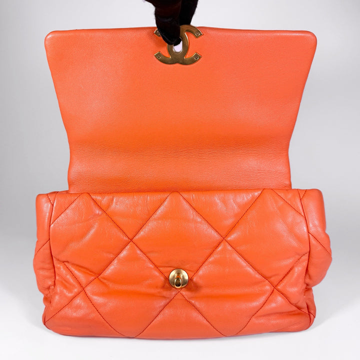 Chanel Quilted Lambskin Large 19 Flap Bag