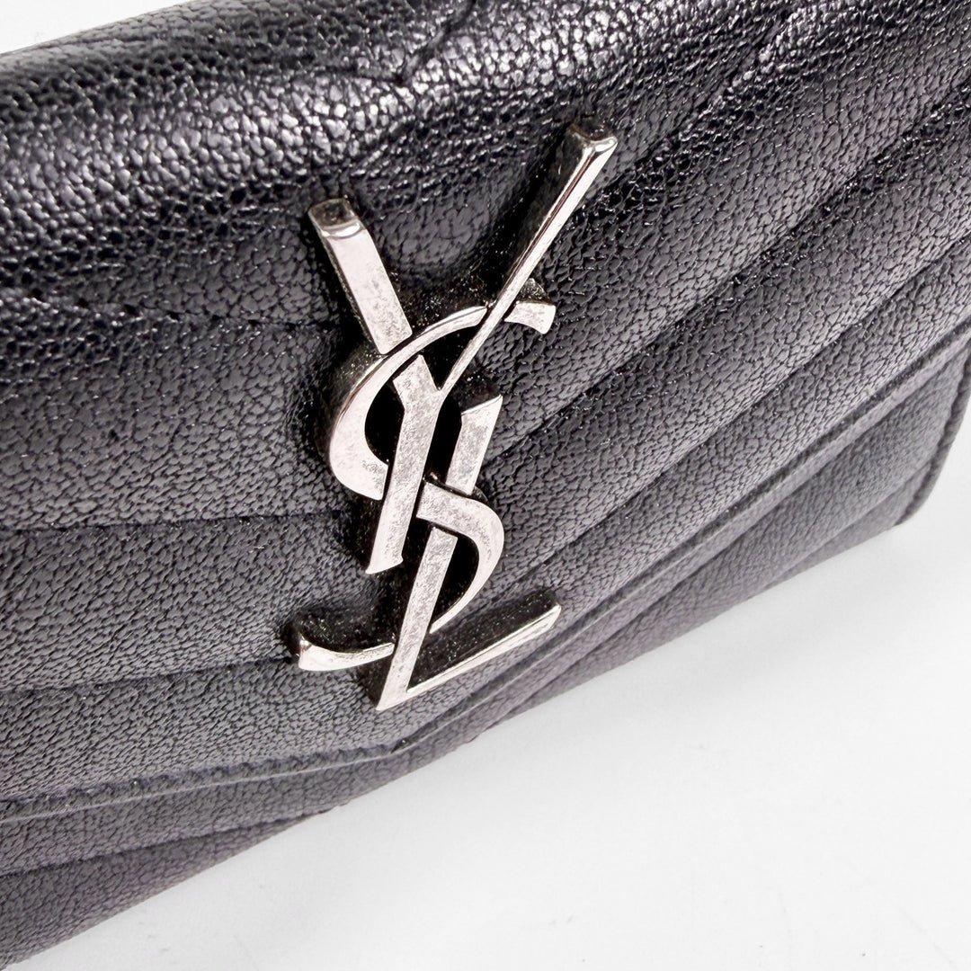 Saint Laurent Grain De Poudre Matelasse Envelope Wallet