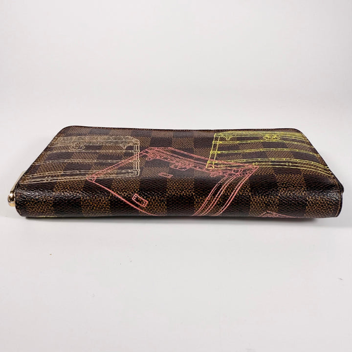 Louis Vuitton Damier Ebene Animation Zippy Wallet