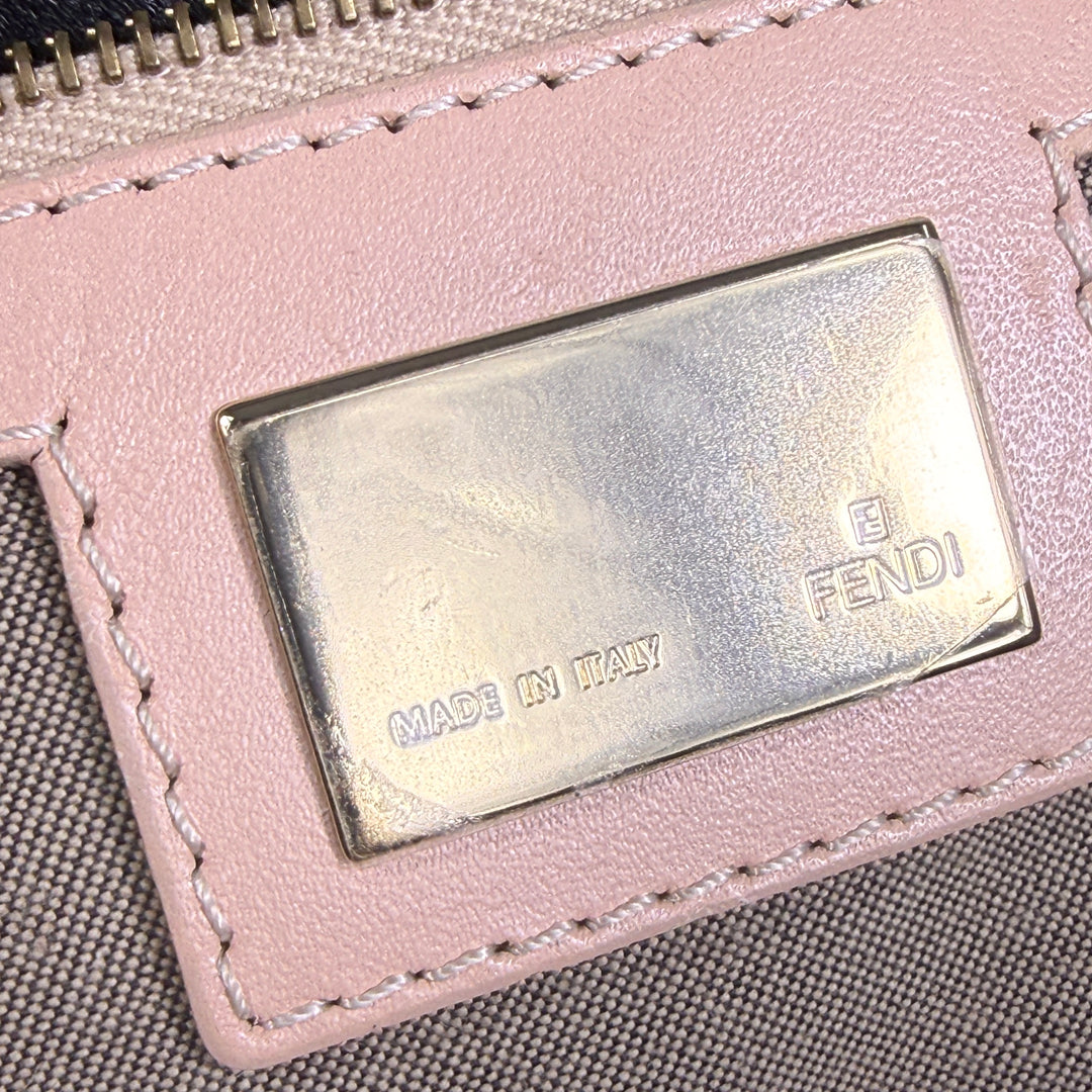 Fendi Zucchino Canvas Hobo Shoulder Bag