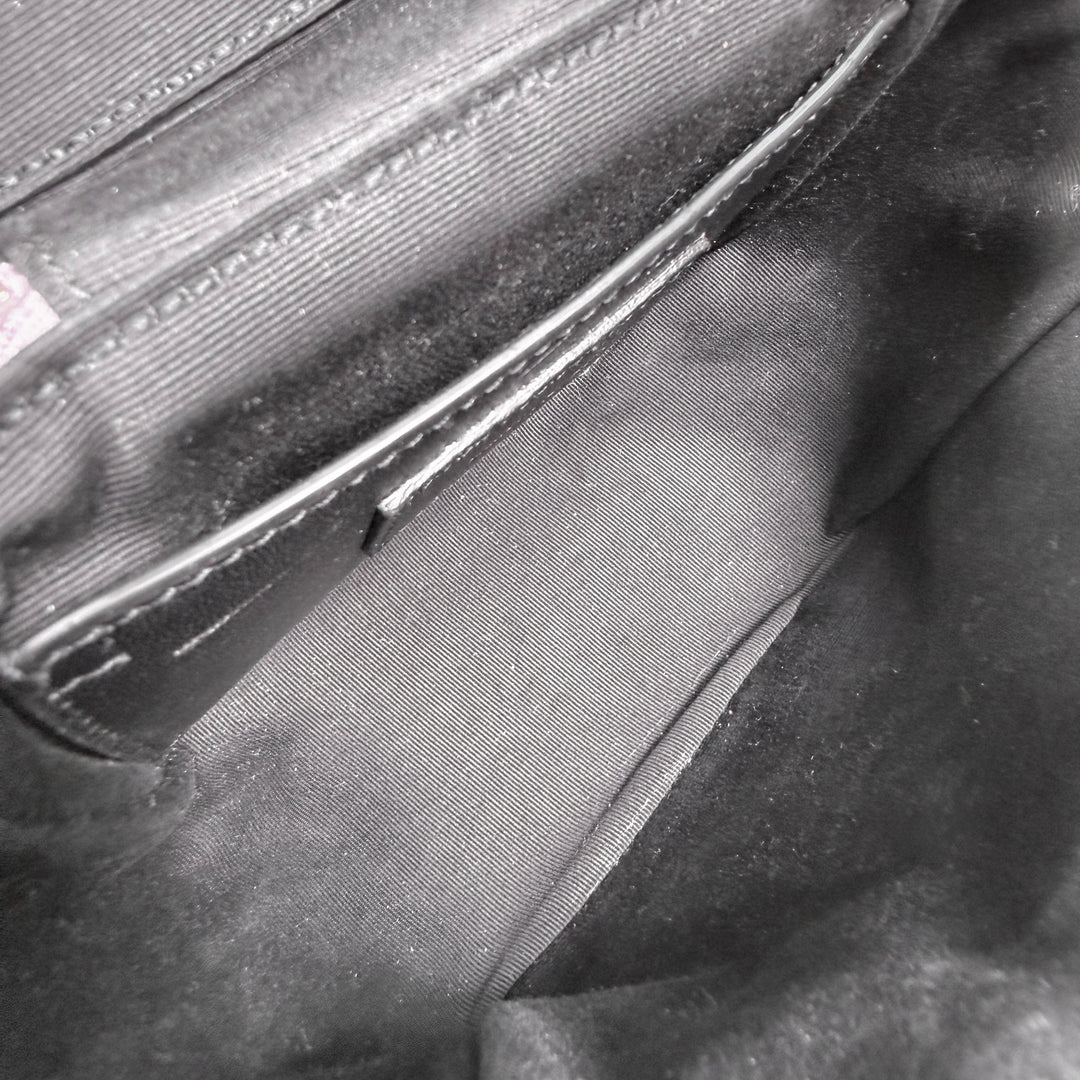 Saint Laurent Quilted Denim 80’s Vanity Bag