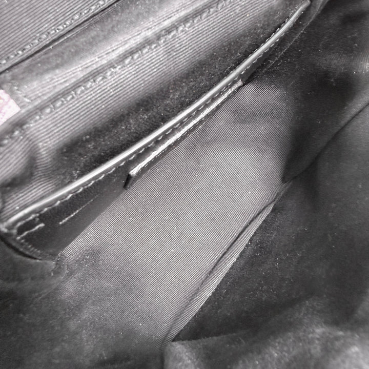 Saint Laurent Quilted Denim 80’s Vanity Bag