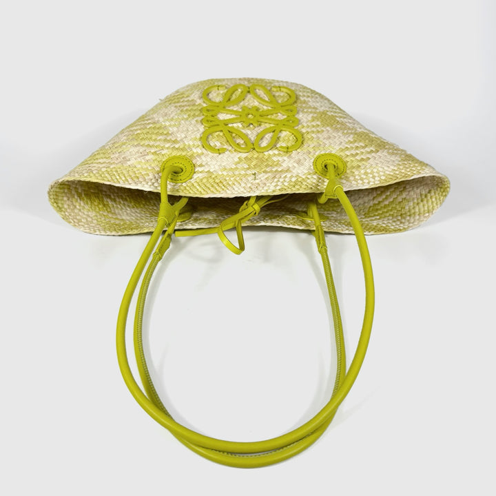 Loewe Anagram Palm Leaf Small Basket Bag