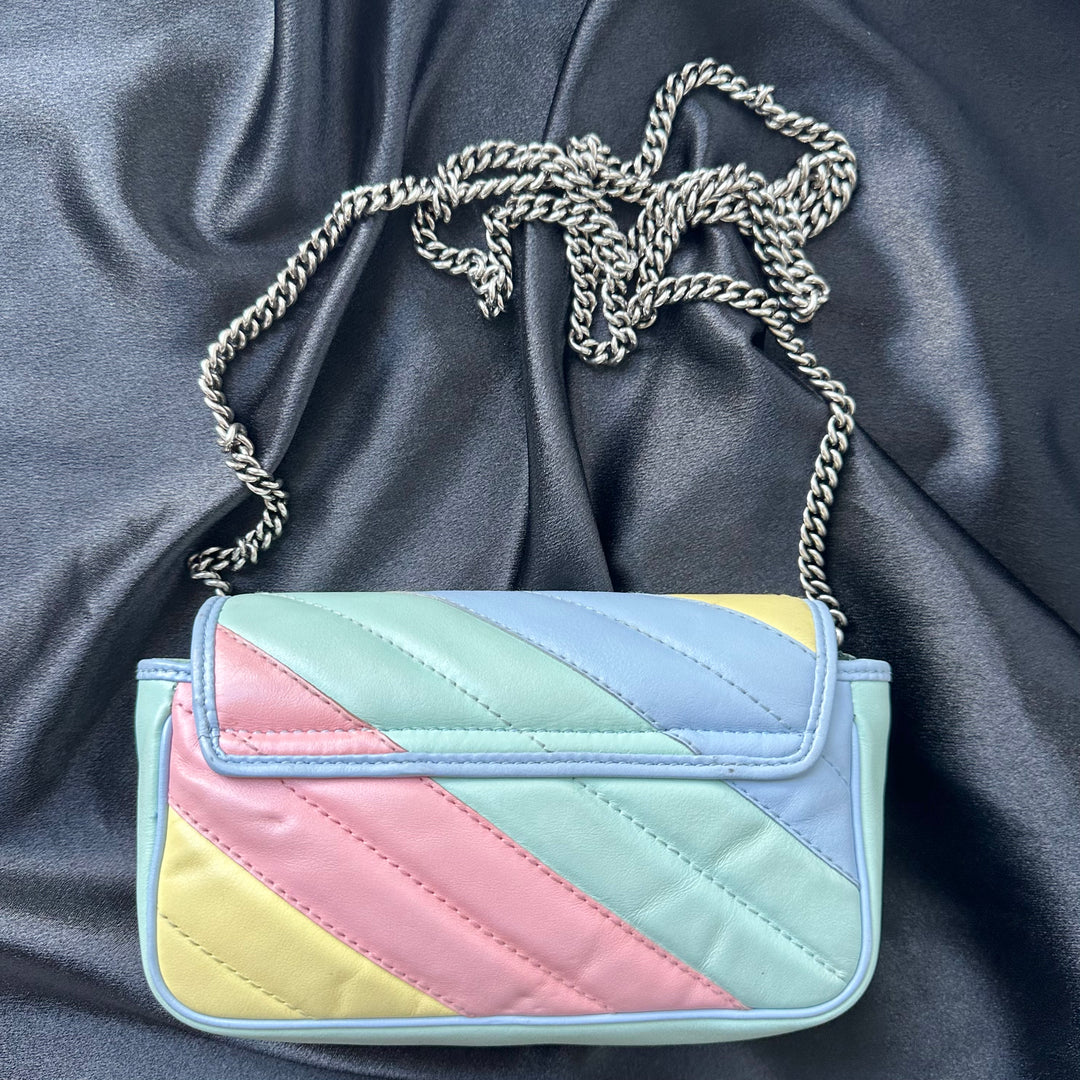 Gucci GG Marmont Rainbow Super Mini Crossbody