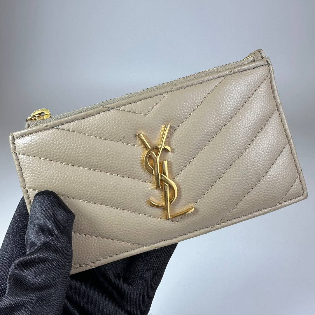 Saint Laurent Zip Pouch Card Holder