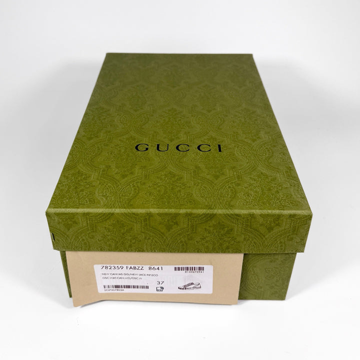 Gucci Crystal GG 1977 Tennis Low Top Sneaker - Women’s 7