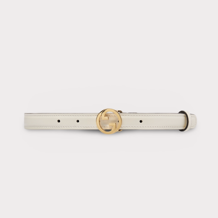 Gucci Blondie Smooth Leather Thin Belt 95 38