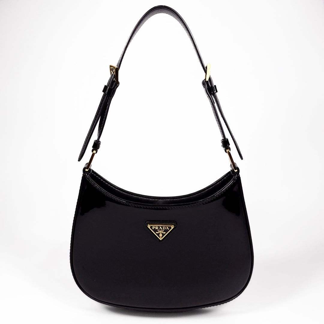 Prada Patent Leather Cleo Shoulder Bag