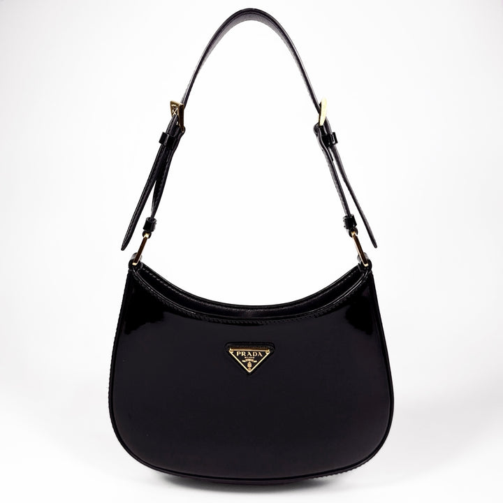 Prada Patent Leather Cleo Shoulder Bag