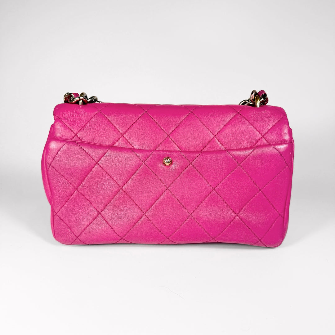 Chanel Quilted Lambskin Elegant Chain Flap Bag