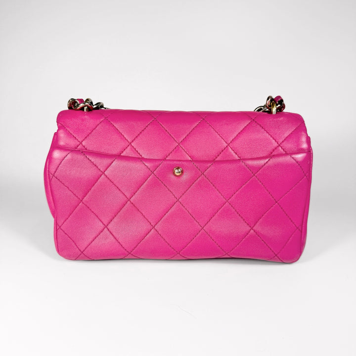 Chanel Quilted Lambskin Elegant Chain Flap Bag