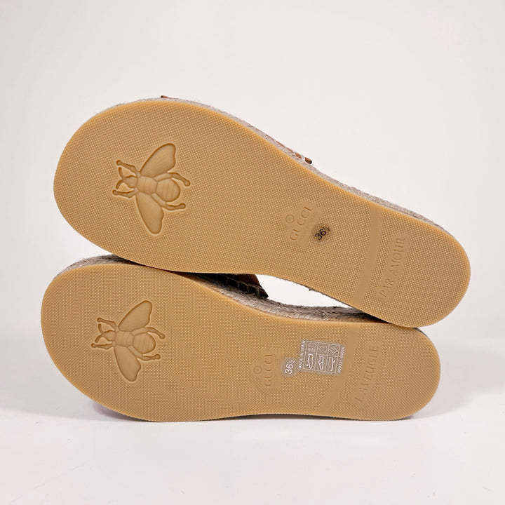 Gucci Damita Eyelet Espadrille Sandal - Women’s 6.5