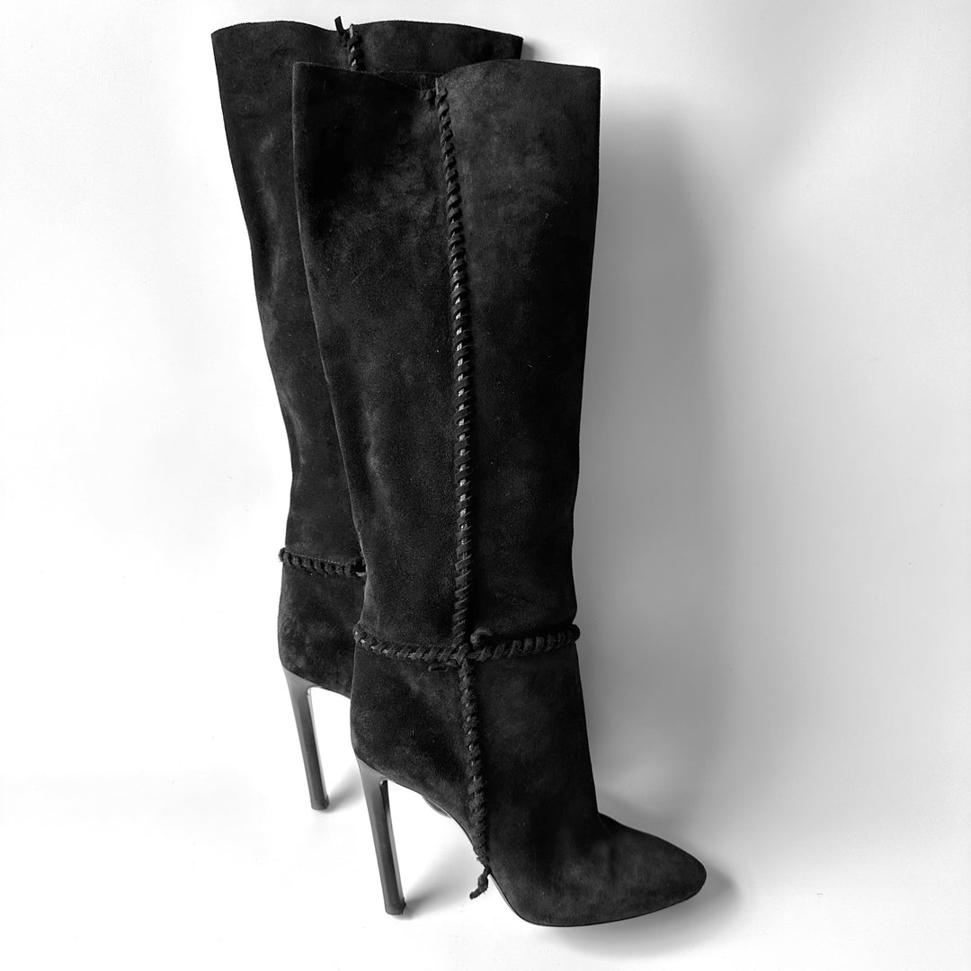 Saint Laurent Mica Suede Knee Boot - Women’s 8