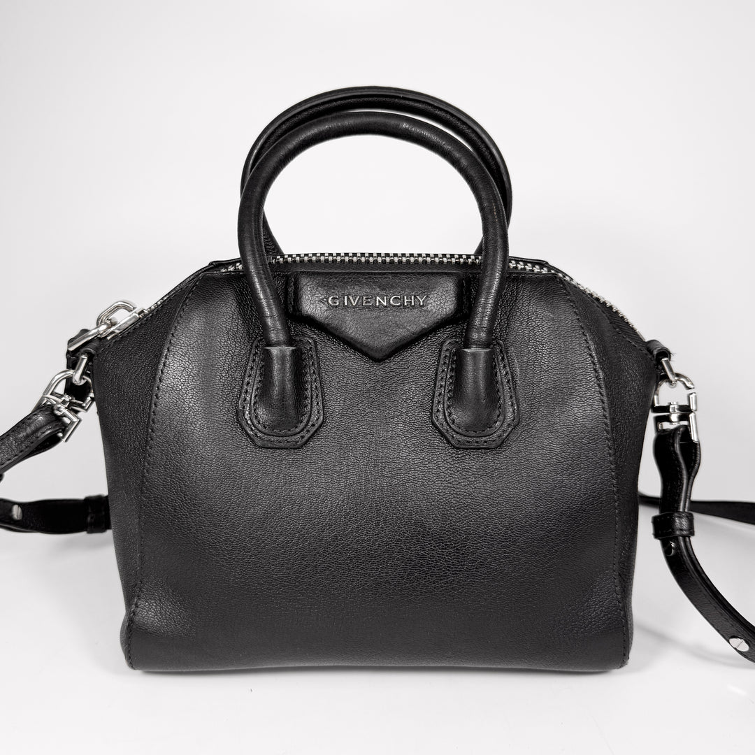Givenchy Grained Leather Mini Antigona Bag
